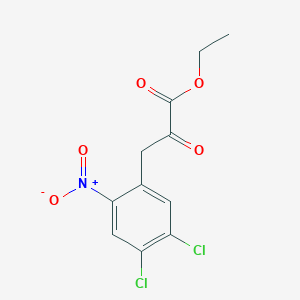 molecular formula C11H9Cl2NO5 B8359965 Ethyl Alpha-oxo-3-(2-nitro-4,5-dichlorophenyl)propanoate 