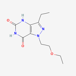 B8359984 1-(2-ethoxyethyl)-3-ethyl-1H-pyrazolo[4,3-d]pyrimidine-5,7(4H,6H)-dione CAS No. 885472-67-3