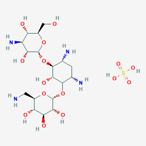 molecular formula C₁₈H₃₆N₄O₁₁ · H₂SO₄ B000836 卡那霉素硫酸盐 CAS No. 25389-94-0