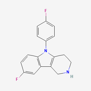 8-fluoro-5-(4-fluorophenyl)-2,3,4,5-tetrahydro-1H-pyrido[4,3-b]indole