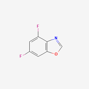 molecular formula C7H3F2NO B8360282 4,6-Difluorobenzo[d]oxazole 