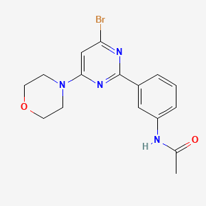 2-(3-Acetamidophenyl)-4-bromo-6-morpholinopyrimidine