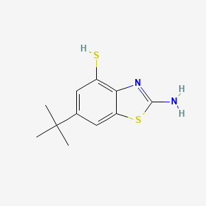 2-Amino-6-tert-butyl-benzothiazole-4-thiol