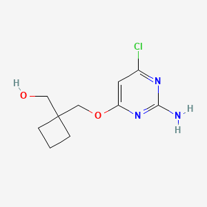 (1-(((2-Amino-6-chloro-4-pyrimidinyl)oxy)methyl)cyclobutyl)methanol