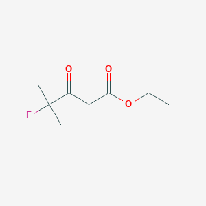 molecular formula C8H13FO3 B8360383 Ethyl 4-fluoro-4-methyl-3-oxopentanoate 