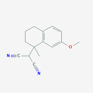 2-(1-Methyl-7-methoxytetralin-1-yl)malononitrile