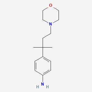 4-(1,1-Dimethyl-3-morpholin-4-ylpropyl)phenylamine