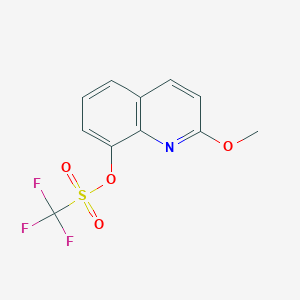 1,1,1-Trifluoromethanesulfonic acid 2-methoxyquinolin-8-yl ester