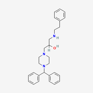 1-Diphenylmethyl-4-(2-hydroxy-3-(2-phenylethylamino)propyl)-piperazine