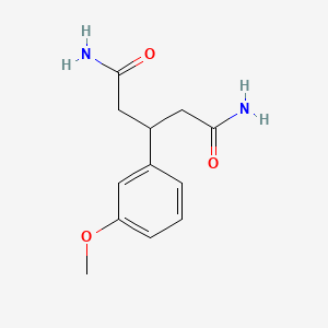 molecular formula C12H16N2O3 B8360557 3-(3-Methoxyphenyl)glutaramide 