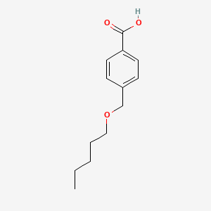 molecular formula C13H18O3 B8360724 4-(Pentyloxymethyl)benzoic acid 