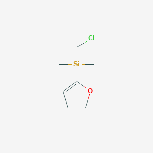 molecular formula C7H11ClOSi B8360799 Chloromethyl(dimethyl)furylsilane 
