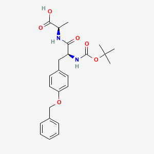molecular formula C24H30N2O6 B8360921 Nalpha-t-butoxycarbonyl-O-benzyl-L-tyrosyl-D-alanine 