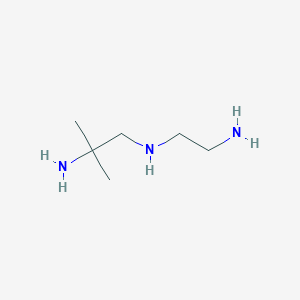 molecular formula C6H17N3 B8360943 N,N'-(2-amino-2-methylpropyl)ethylenediamine 