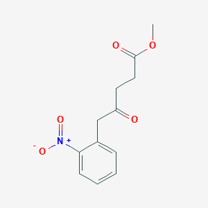 molecular formula C12H13NO5 B8361228 Methyl 5-(2-nitrophenyl)-4-oxopentanoate 