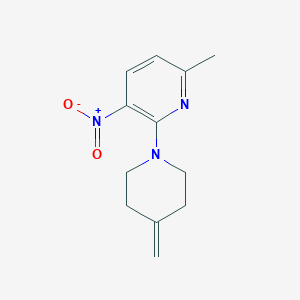 6-Methyl-2-(4-methylene-1-piperidyl)-3-nitropyridine