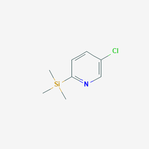 molecular formula C8H12ClNSi B8361715 5-Chloro-2-trimethylsilyl-pyridine 