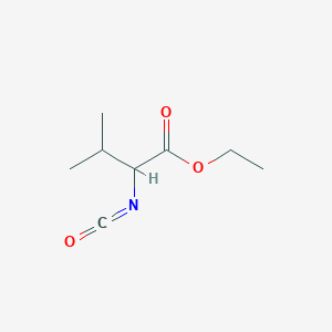 molecular formula C8H13NO3 B083619 Ethyl 2-isocyanato-3-methylbutanoate CAS No. 13794-39-3