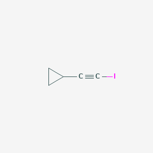 molecular formula C5H5I B8362038 (Iodoethynyl)cyclopropane 