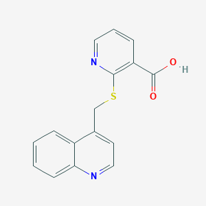 2-(Quinolin-4-ylmethylthio)pyridine-3-carboxylic acid