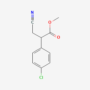 Methyl-2-(4-chlorophenyl)-3-cyanopropanoate