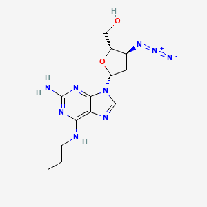 [(2S,3S,5R)-5-[2-amino-6-(butylamino)purin-9-yl]-3-azido-tetrahydrofuran-2-yl]methanol