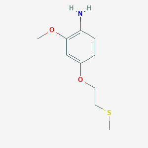 2-Methoxy-4-(2-methylsulfanyl-ethoxy)-phenylamine