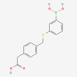 3-(4-Carboxymethyl-benzylsulfanyl)phenylboronic acid