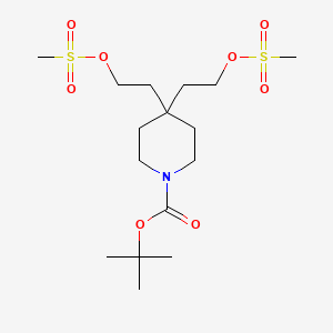tert-Butyl 4,4-bis(2-(methylsulfonyloxy)ethyl)piperidine-1-carboxylate