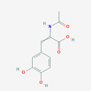 2-Acetamido-3-(3,4-dihydroxyphenyl)prop-2-enoic acid