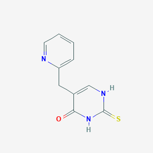 molecular formula C10H9N3OS B8362407 5-(2-Pyridylmethyl)-2-thiouracil 