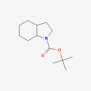 molecular formula C13H23NO2 B8362486 Octahydro-1-(tert-butoxycarbonyl)-1H-indole 