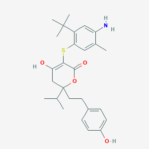 molecular formula C27H35NO4S B8362534 Dihydropyran-2-one deriv. 1 