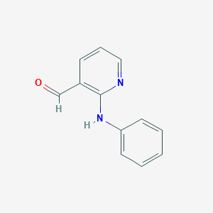 molecular formula C12H10N2O B8362664 2-(Phenylamino)nicotinaldehyde 