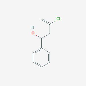 molecular formula C10H11ClO B8362681 3-Chloro-1-phenyl-3-buten-1-ol 