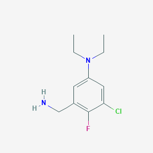 (3-Aminomethyl-5-chloro-4-fluoro-phenyl)-diethyl-amine