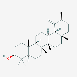 molecular formula C30H50O B083630 (3S,4Ar,6aR,6aR,6bR,8aR,11R,12aR,14aR,14bR)-4,4,6a,6b,8a,11,14b-heptamethyl-12-methylidene-1,2,3,4a,5,6,6a,7,8,9,10,11,12a,13,14,14a-hexadecahydropicen-3-ol CAS No. 13854-94-9