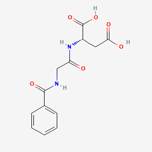 molecular formula C13H14N2O6 B8363025 Hippuryl-L-Aspartic acid 