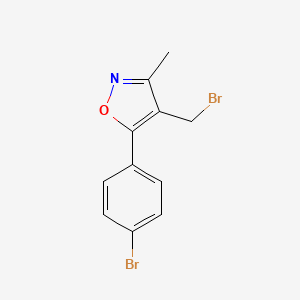 4-Bromomethyl-5-(4-bromo-phenyl)-3-methyl-isoxazole