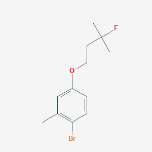 1-Bromo-4-(3-fluoro-3-methylbutoxy)-2-methylbenzene