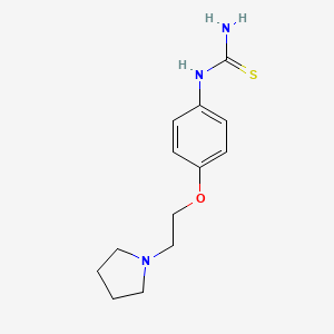molecular formula C13H19N3OS B8363554 [4-(2-Pyrrolidin-1-yl-ethoxy)-phenyl]-thiourea 