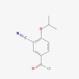 3-Cyano-4-[(1-methylethyl)oxy]benzoyl chloride