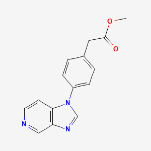 (4-Imidazo[4,5-c]pyridin-1-yl-phenyl)-acetic acid methyl ester