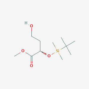 molecular formula C11H24O4Si B8363741 Methyl (S)-2-((tert-butyldimethylsilyl)oxy)-4-hydroxybutanoate CAS No. 164264-15-7