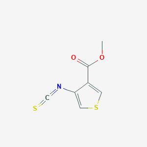 molecular formula C7H5NO2S2 B8363861 Methyl 4-isothiocyanatothiophene-3-carboxylate 