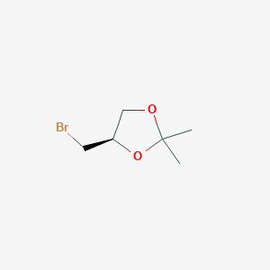 molecular formula C6H11BrO2 B083639 (4R)-4-(bromomethyl)-2,2-dimethyl-1,3-dioxolane CAS No. 14437-87-7