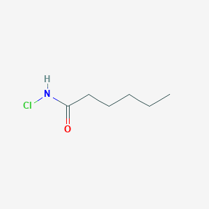 molecular formula C6H12ClNO B8363904 N-chlorohexanoamide 