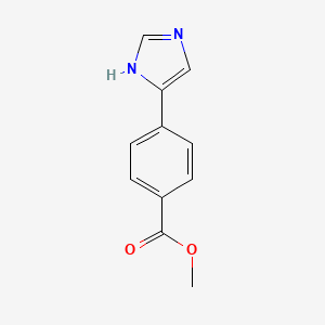 molecular formula C11H10N2O2 B8363914 Methyl 4-(1H-imidazol-4-yl)benzoate 