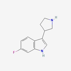 3-{6-Fluoro-indol-3-yl}-pyrrolidine