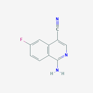 1-Amino-6-fluoro-isoquinoline-4-carbonitrile